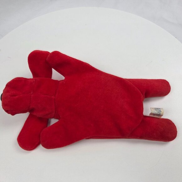 Red Laying Dog Bean Bag Filled 10" - Picture 7 of 7